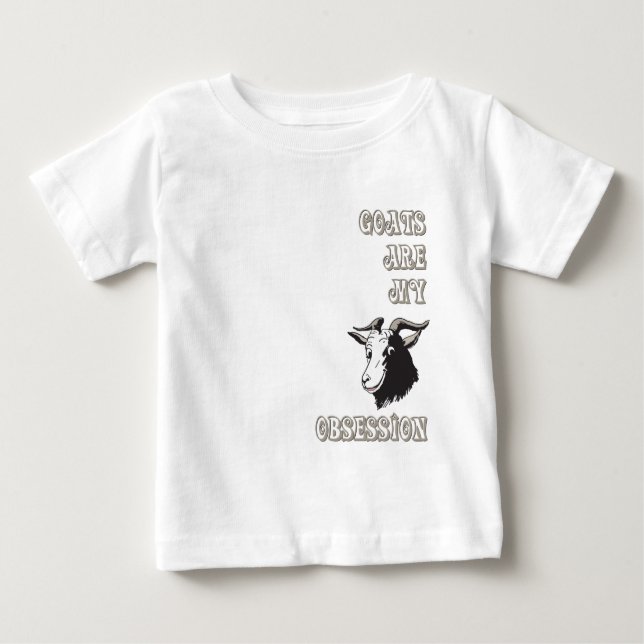 Goat Obsession Baby T-Shirt (Front)
