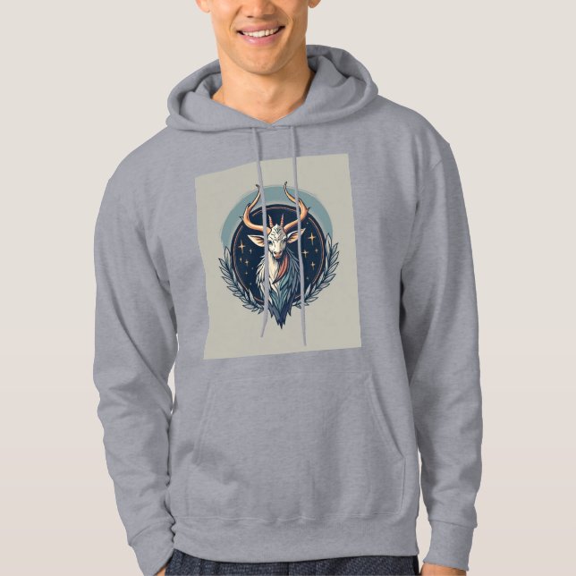 Goat of Hope: Inspiring Nature-Themed T-Shirt Hoodie (Front)
