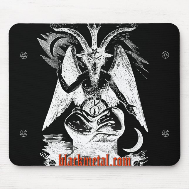 Goat of Mendes Black Mousepad (Front)