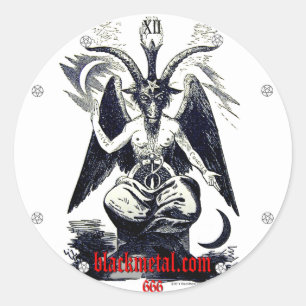 Goat of Mendes Round Sticker