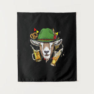 Goat Oktoberfest Lederhosen Costume Gift Tapestry
