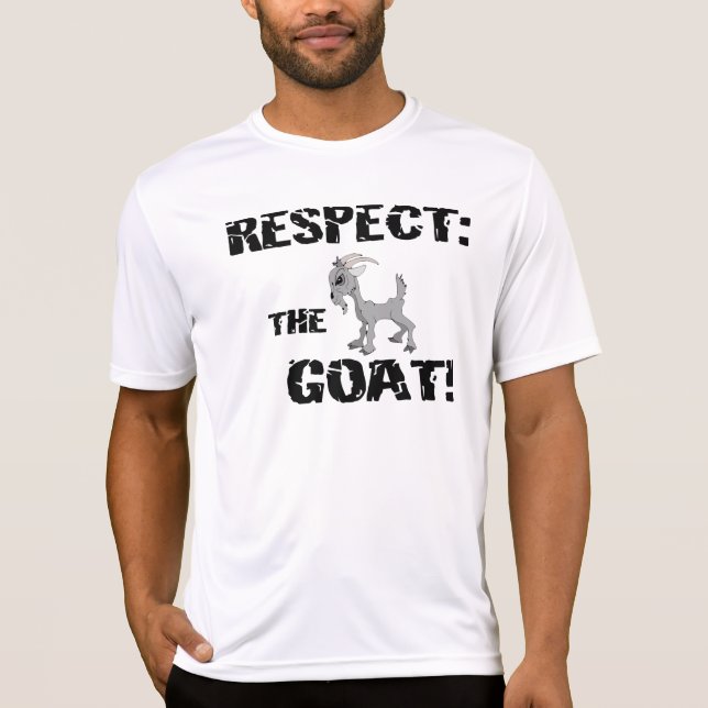 Goat Pet Farm Animal Respect Goat Husband Dad T-Shirt (Front)