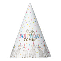 Goat Petting Zoo Birthday Party Hat for Kids