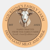 Goat Products Custom Label Sticker