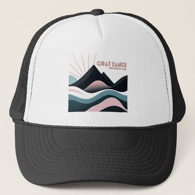 Goat Range Provincial Park Coloured Hills Trucker Hat (Front)
