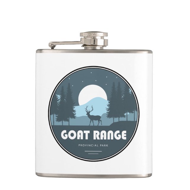Goat Range Provincial Park Deer Hip Flask (Front)