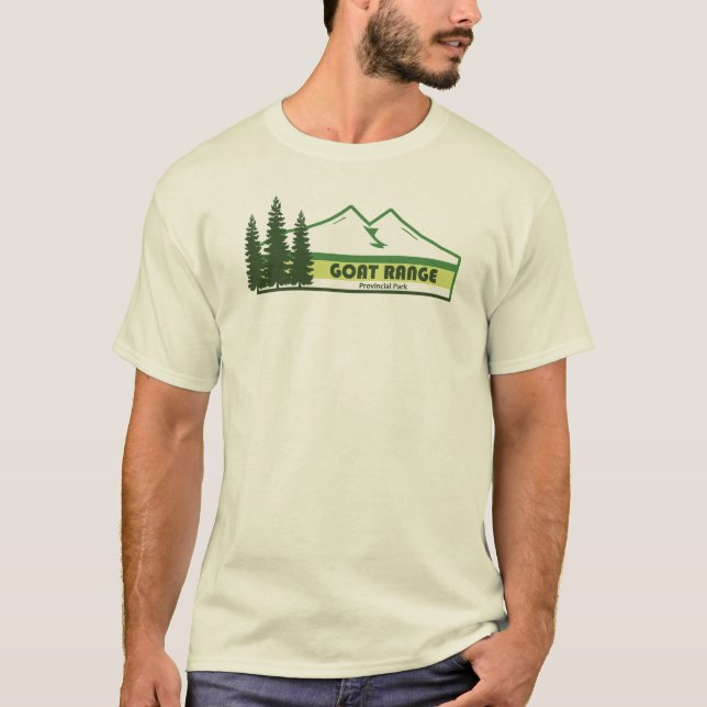 Goat Range Provincial Park Green Stripes T-Shirt (Front)