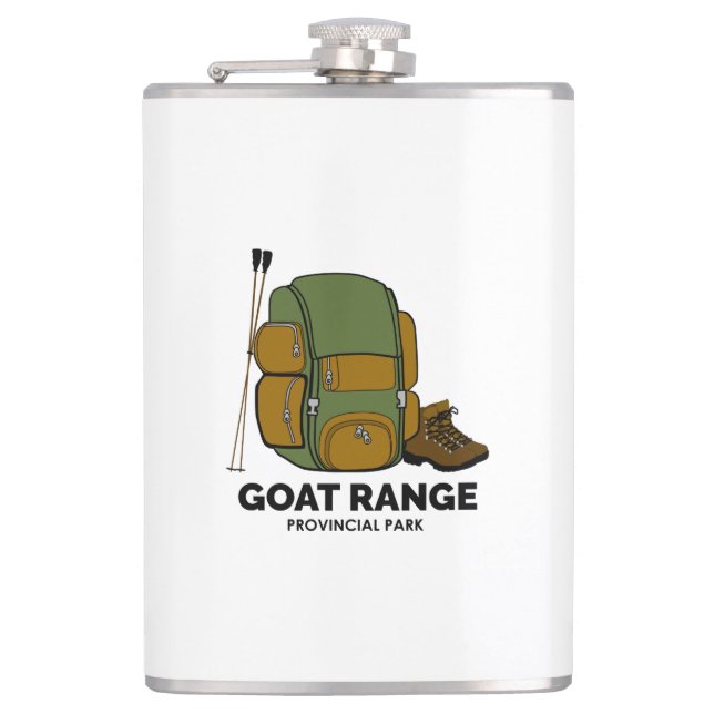 Goat Range Provincial Park Hip Flask (Front)