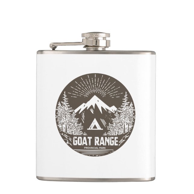 Goat Range Provincial Park Hip Flask (Front)