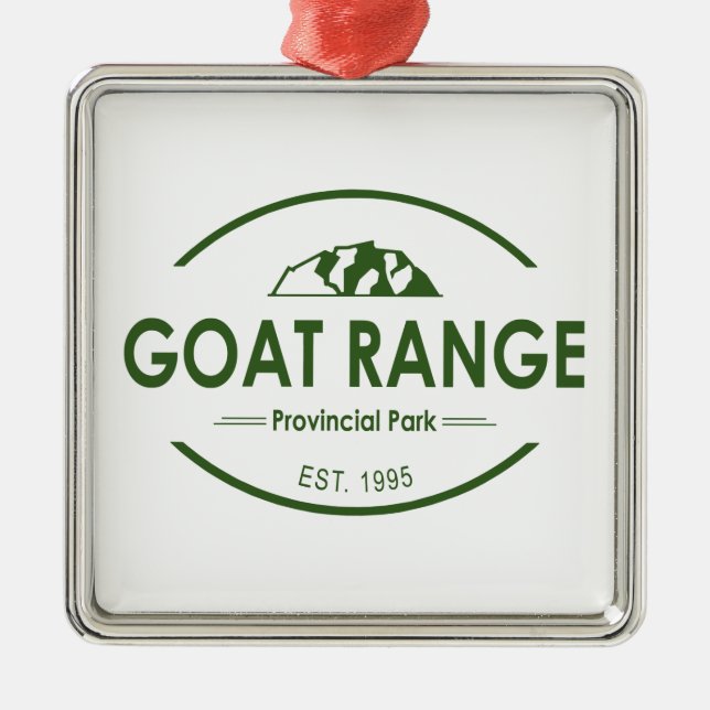 Goat Range Provincial Park Metal Tree Decoration (Front)