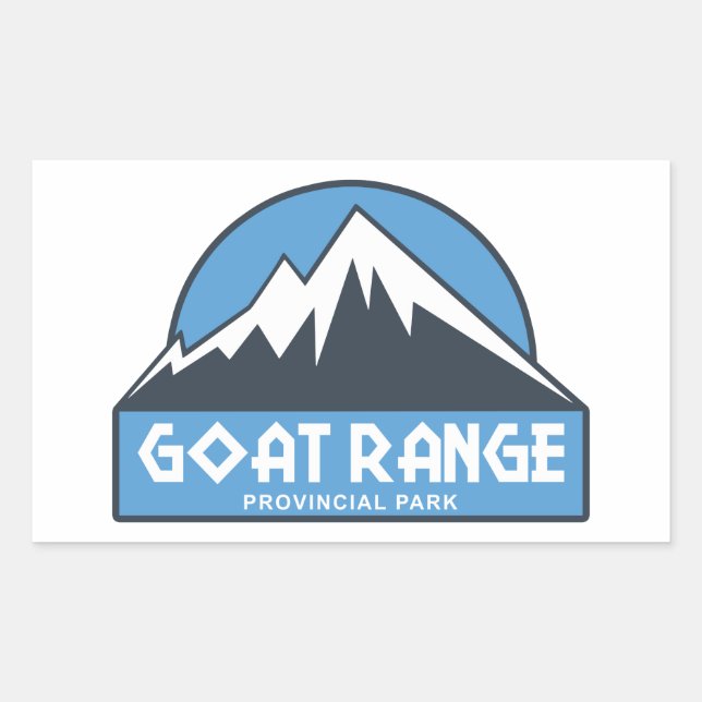 Goat Range Provincial Park Rectangular Sticker (Front)