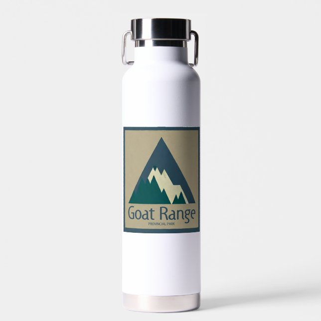 Goat Range Provincial Park Rustic Water Bottle (Front)