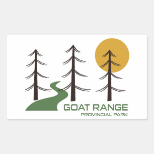 Goat Range Provincial Park Trail Rectangular Sticker
