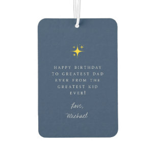 'GOAT Recognises GOAT' Funny Dad Birthday Cream Car Air Freshener