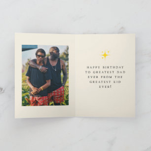 'GOAT Recognises GOAT' Funny Dad Birthday Photo Card
