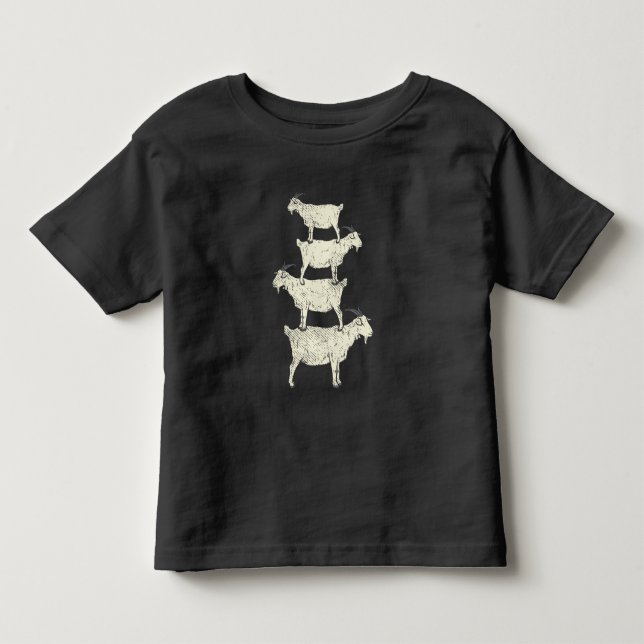 Goat Retro Toddler T-Shirt (Front)