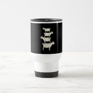 Goat Retro Travel Mug