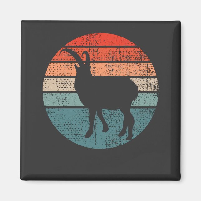 Goat Retro Vintage Magnet (Front)