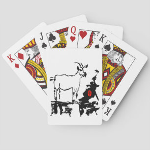 Goat rocks Vietnamese Chinese Year Zodiac Playing Playing Cards