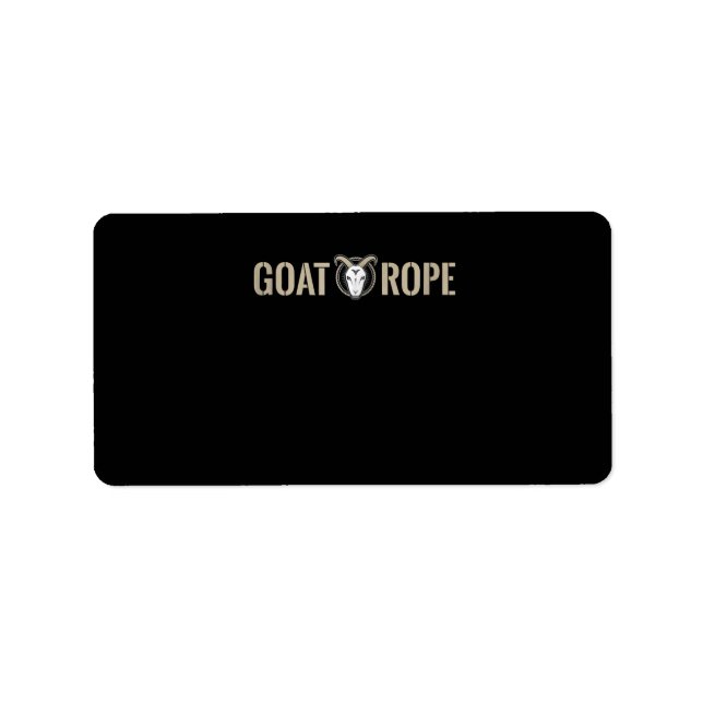 Goat Rope Goat Decoration Goat Gift Label (Front)