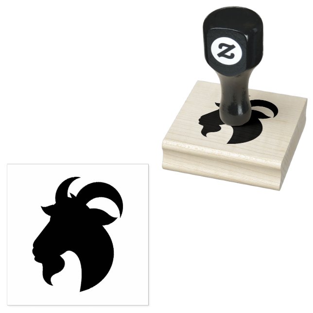 Goat  rubber stamp (Stamped)