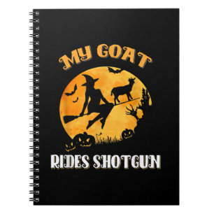 Goat Shotgun Scary Halloween Notebook