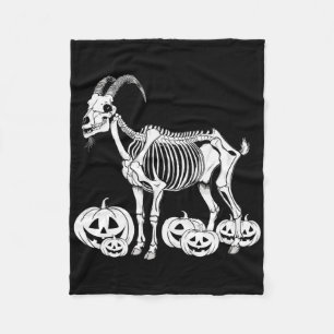 Goat Skeleton Birthday Halloween Mens Womens Kids  Fleece Blanket