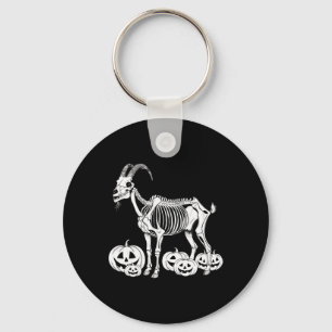 Goat Skeleton Birthday Halloween Mens Womens Kids Key Ring