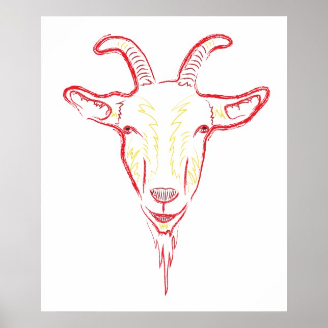 goat sketch poster (Front)