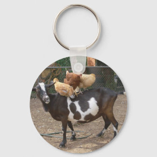Goat taxi key ring
