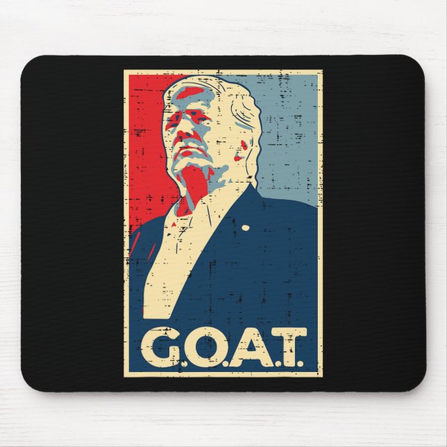 Goat Trump Poster 2024  Mouse Pad (Front)
