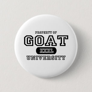 Goat University 6 Cm Round Badge