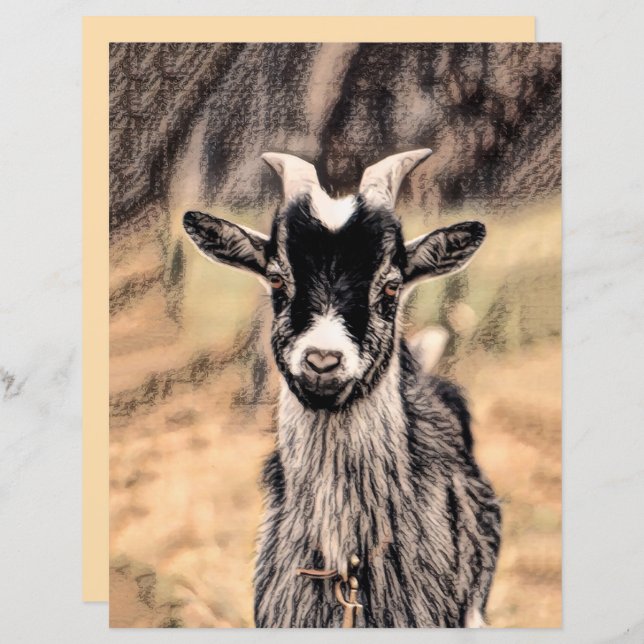 Goat Vintage Country Rustic Farm Animal (Front/Back)
