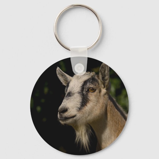 Goat Watching Key Ring (Front)