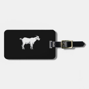 Goat Wearing Medical Face Mask Luggage Tag