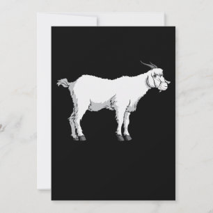 Goat Wearing Medical Face Mask Save The Date