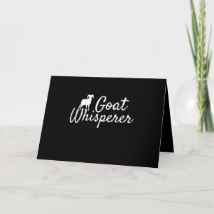 Goat Whisperer Cute Goat Lover Farm Animal Farming Card