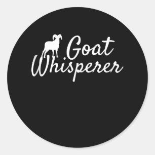 Goat Whisperer Cute Goat Lover Farm Animal Farming Classic Round Sticker