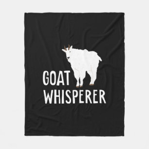 Goat Whisperer  Funny Goat Farm Tshirt  Pet Goat Fleece Blanket