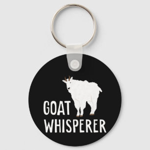 Goat Whisperer  Funny Goat Farm Tshirt  Pet Goat Key Ring