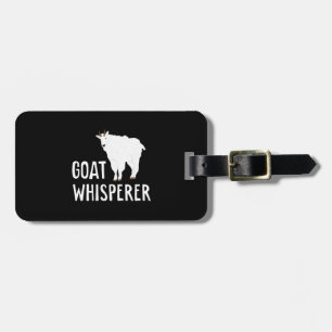 Goat Whisperer Funny Goat Farm Tshirt Pet Goat Luggage Tag