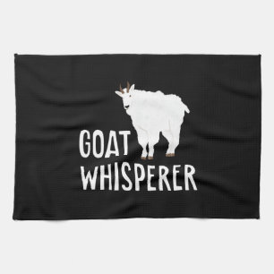 Goat Whisperer Funny Goat Farm Tshirt Pet Goat Tea Towel