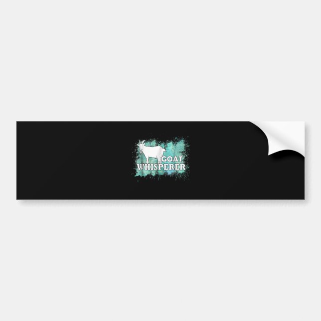 Goat Whisperer Goats Farmer Bumper Sticker (Front)