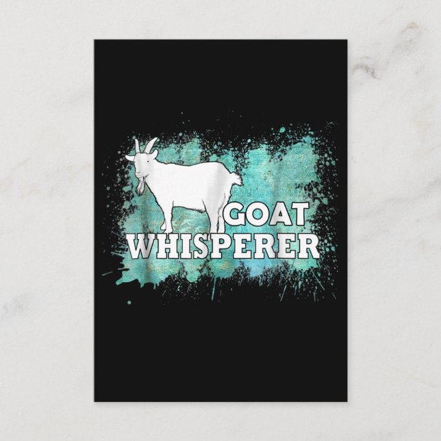 Goat Whisperer Goats Farmer Enclosure Card (Front)