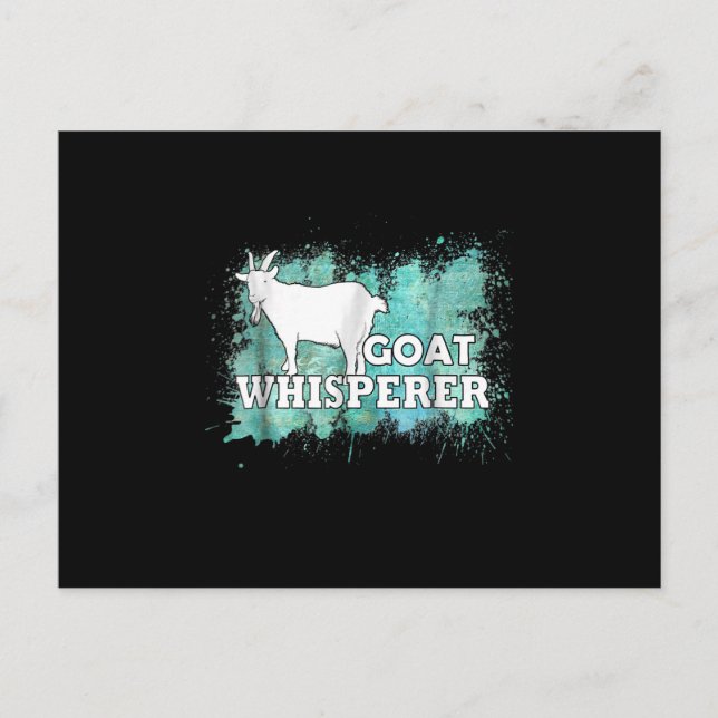 Goat Whisperer Goats Farmer Invitation Postcard (Front)