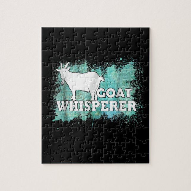 Goat Whisperer Goats Farmer Jigsaw Puzzle (Vertical)