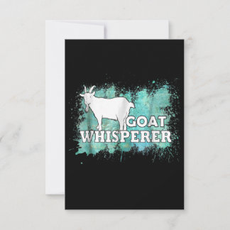 Goat Whisperer Goats Farmer RSVP Card