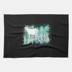 Goat Whisperer Goats Farmer Tea Towel