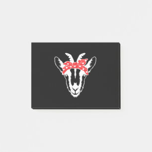 Goat With A Bandanna Funny Goat Lover Womens Post-it Notes