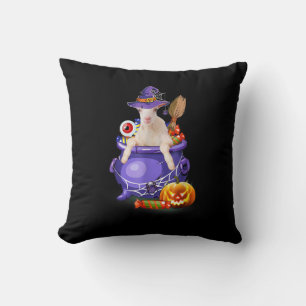 Goat With Hat Candy Pumpkin Halloween Gift Cushion